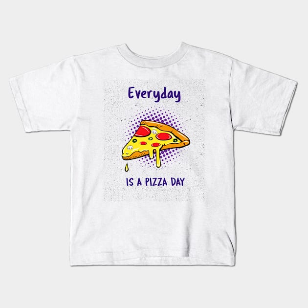 Pizza Love Kids T-Shirt by Plush Tee